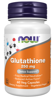 Now Glutathione 250 mg 60 veg Cápsulas