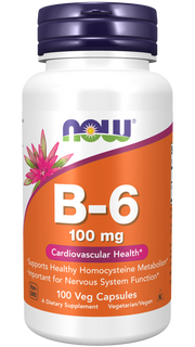 Now Vit B6 100mg  100 Cápsulas