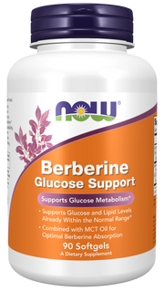 Now Berberine Glucose Support 90 Cápsulas
