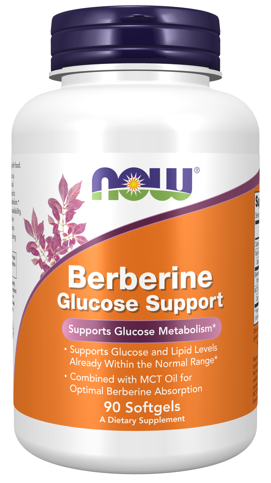 Now Berberine Glucose Support 90 Cápsulas