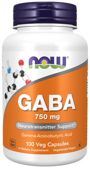 Now GABA 750mg 100 Cápsulas