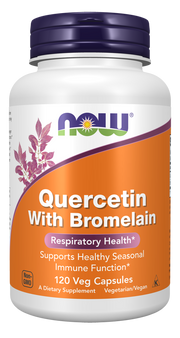 Now Quercetin 800mg Bromelain 165mg 120 Cápsulas