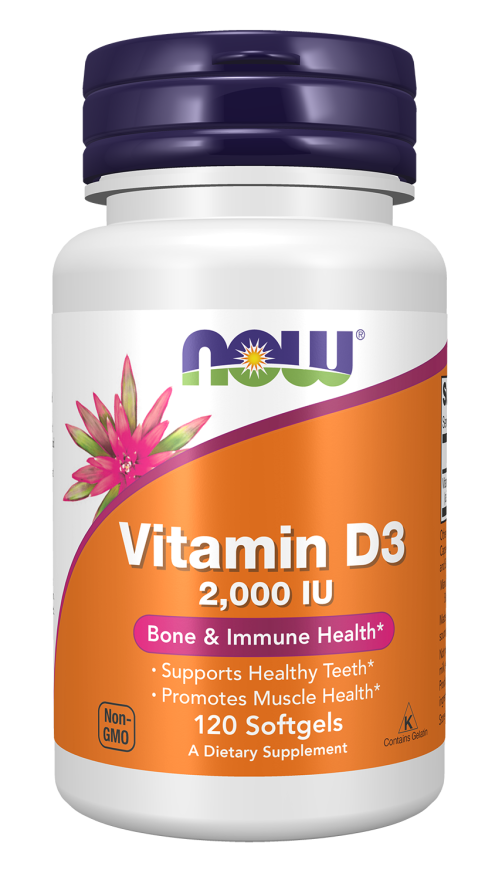 Now Vitam D3 2000UI 120 Cápsulas