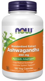 Now Ashwagandha 450mg 180 Cápsulas