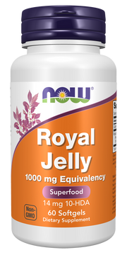 Now Geleia Real 1000mg 60 Cápsulas