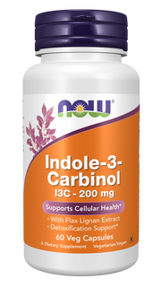 Now Indole-3-Carbinol 200mg 60 Cápsulas
