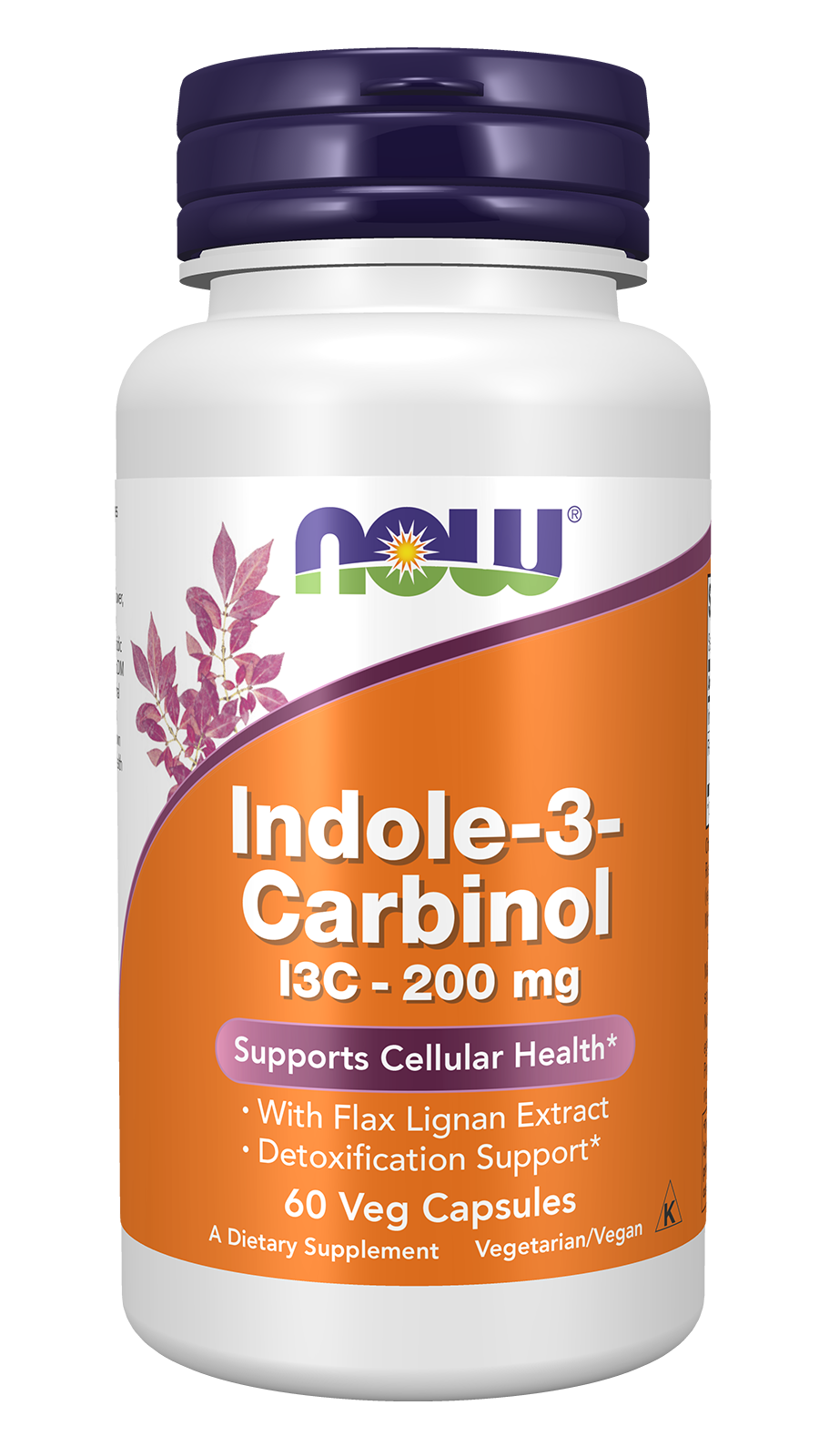 Now Indole-3-Carbinol 200mg 60 Cápsulas
