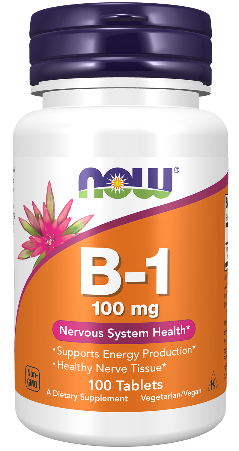 Now Vitamina B1 100mg 100 Comprimidos