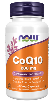 Now CoQ10 200mg 60 Cápsulas