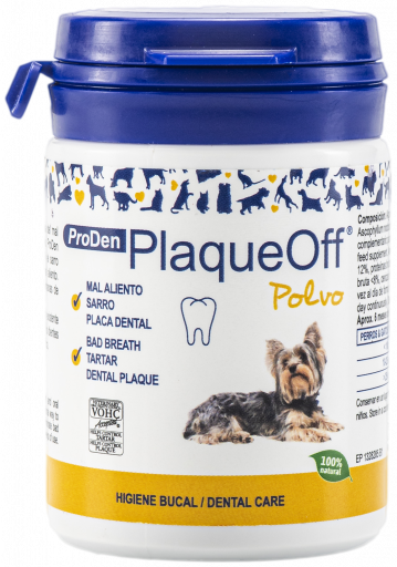 ProDen Plaque-Off Pó 40g – Suplemento Dentário para Cães e Gatos