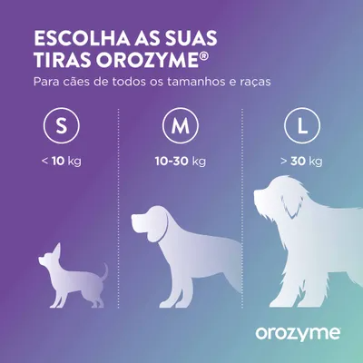 Tiras Mastigáveis Enzimáticas Orozyme Snacks S para Cães Pequenos – Embalagem 224g