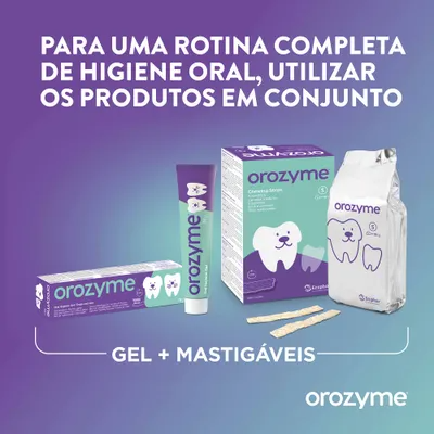 Tiras Mastigáveis Enzimáticas Orozyme Snacks S para Cães Pequenos – Embalagem 224g