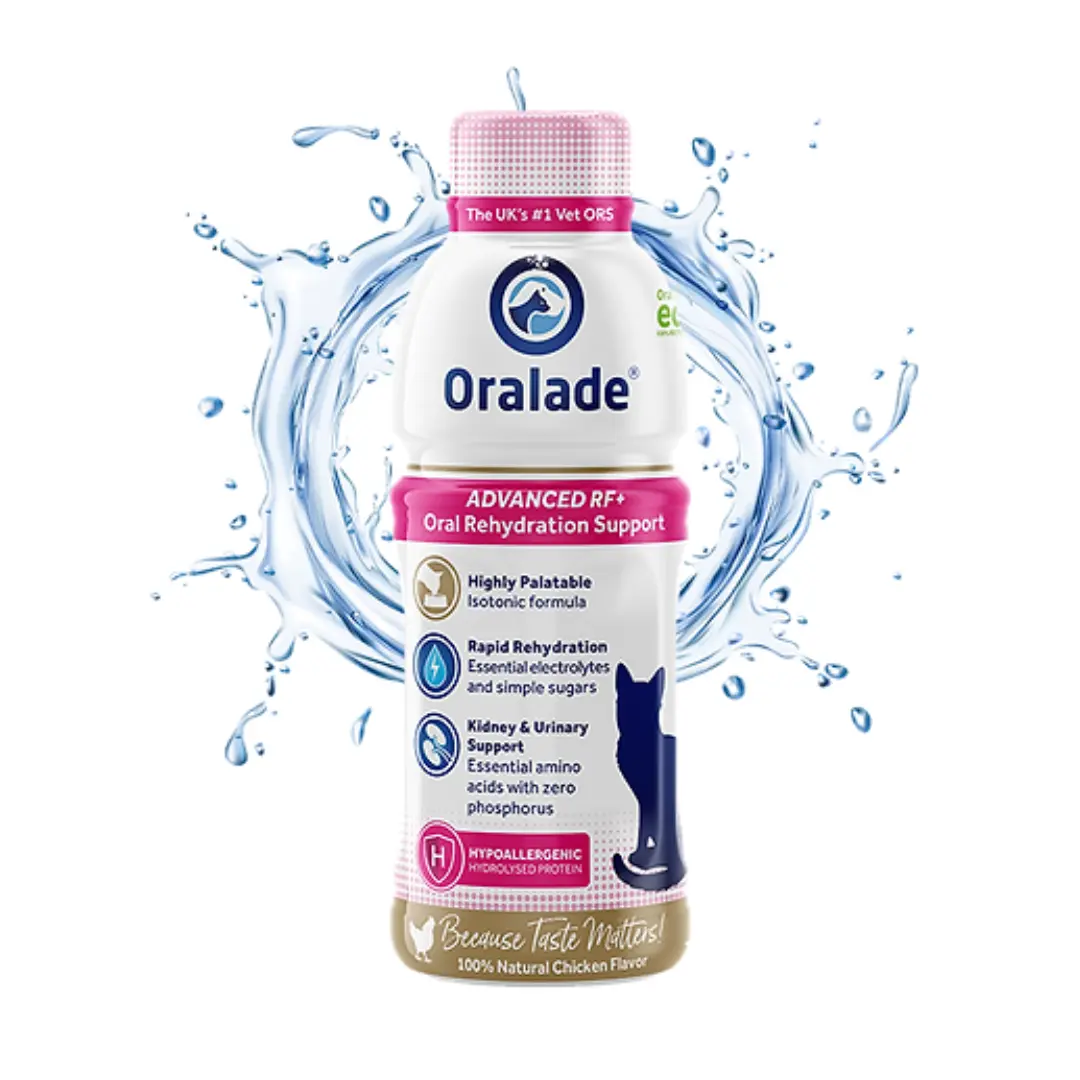 Bebida Isotónica e Suporte Renal Oralade Advanced RF+ para Gatos – Garrafa 330ml