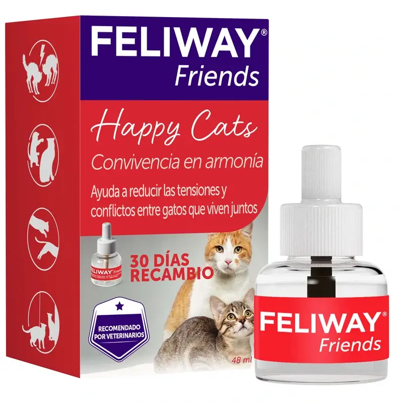 Ceva Feliway Friends Recarga 48ml – Reposição Mensal Anti-Conflitos para Gatos