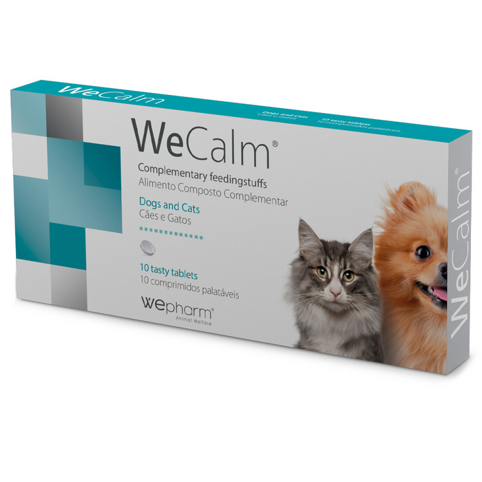 WeCalm 30 Comprimidos Palatáveis – Suplemento para o Stress e Ansiedade em Cães e Gatos