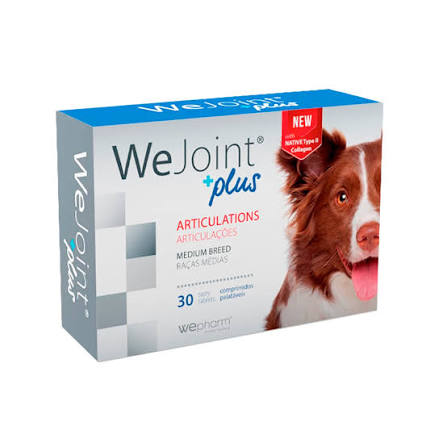 WeJoint Plus Cão Médio 30 Comprimidos – Suplemento Articular Avançado