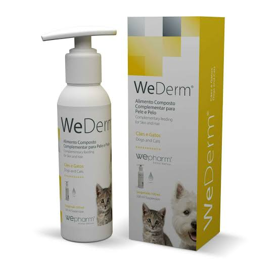 WeDerm Solução Oral 30ml – Suplemento Dermatológico para Cães e Gatos