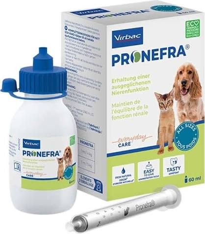 Virbac Pronefra Suspensão Oral 180ml – Suporte da Função Renal para Cães e Gatos