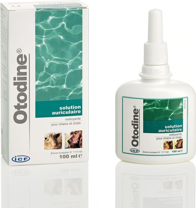 Otodine Solução Auricular 100ml – Limpeza e Higiene do Ouvido de Cães e Gatos