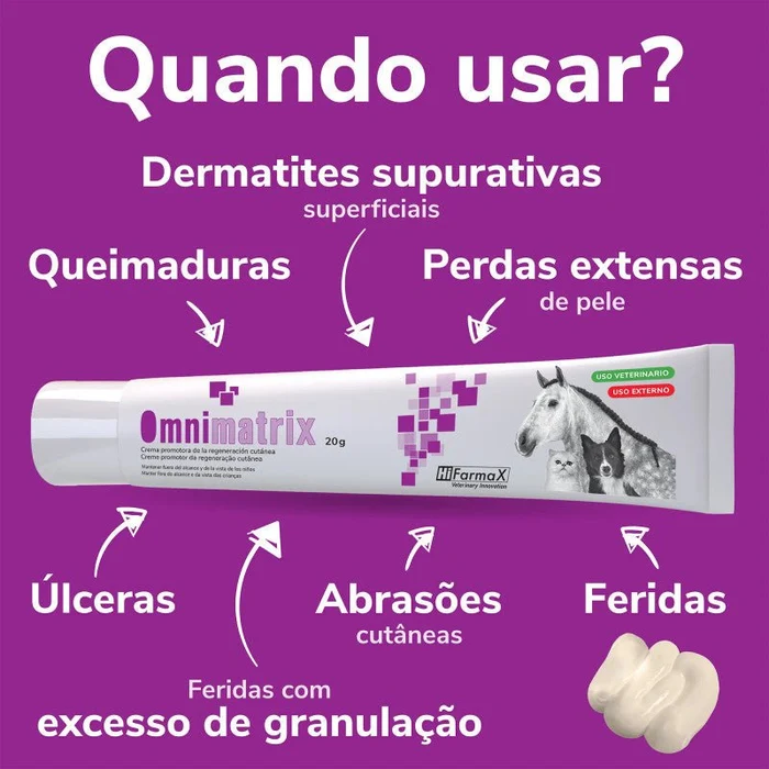 Hifarmax Omnimatrix Creme Cicatrizante e Regenerador de Pele – 20g