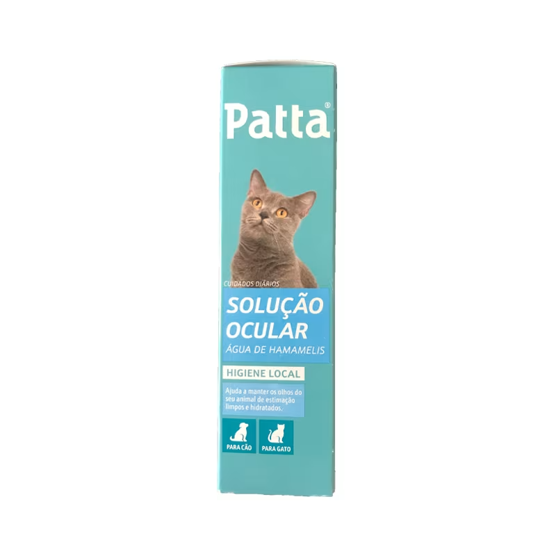 Patta Solução de Higiene Ocular 125ml – Limpeza de Olhos para Cães e Gatos