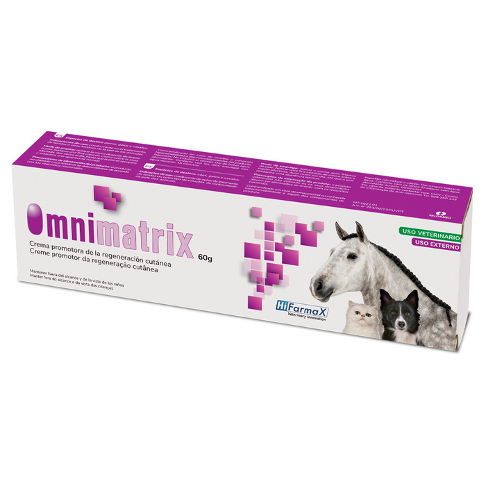 Creme Cicatrizante Omnimatrix CR 60g – Regeneração Rápida para Cães, Gatos e Cavalos