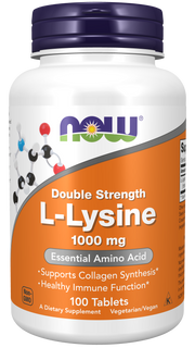 Now L- Lysina 1000mg 100 Cápsulas