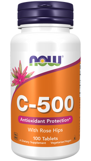 Now Vitamina C-500 Rose Hips 100caps