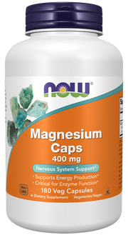 Now Magnesium Caps 400 mg 180 Cápsulas