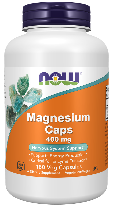 Now Magnesium Caps 400 mg 180 Cápsulas