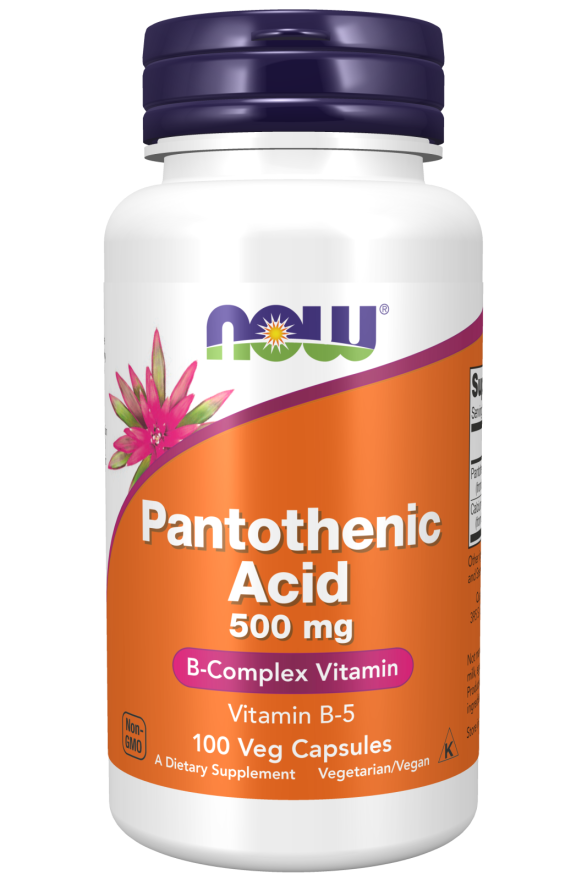 Now Pantothenic Acid 500mg 100 Cápsulas