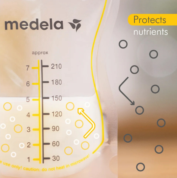 Medela Easy Pour Sacos Conservação para leite materno 50 unidades