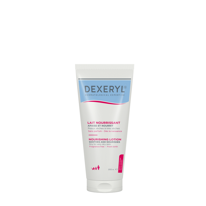DEXERYL Nourishing Lotion, Fluid Texture, Face and Body, 200ml