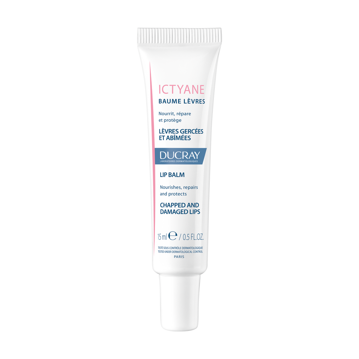 Ducray Bálsamo Labial Ictyane, pele seca e danificada 15ml