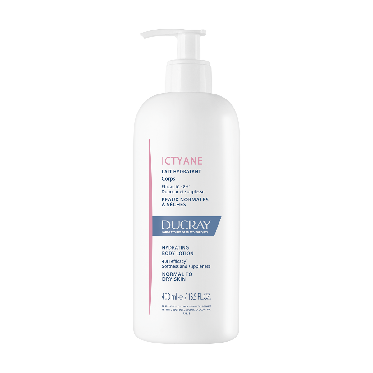 Ducray Leite Hidratante Corpo Ictyane, pele normal a seca 400ml