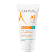 A-Derma Protect Protetor Solar Fluído Matificante SPF 50+ Pele Acneica 40mL