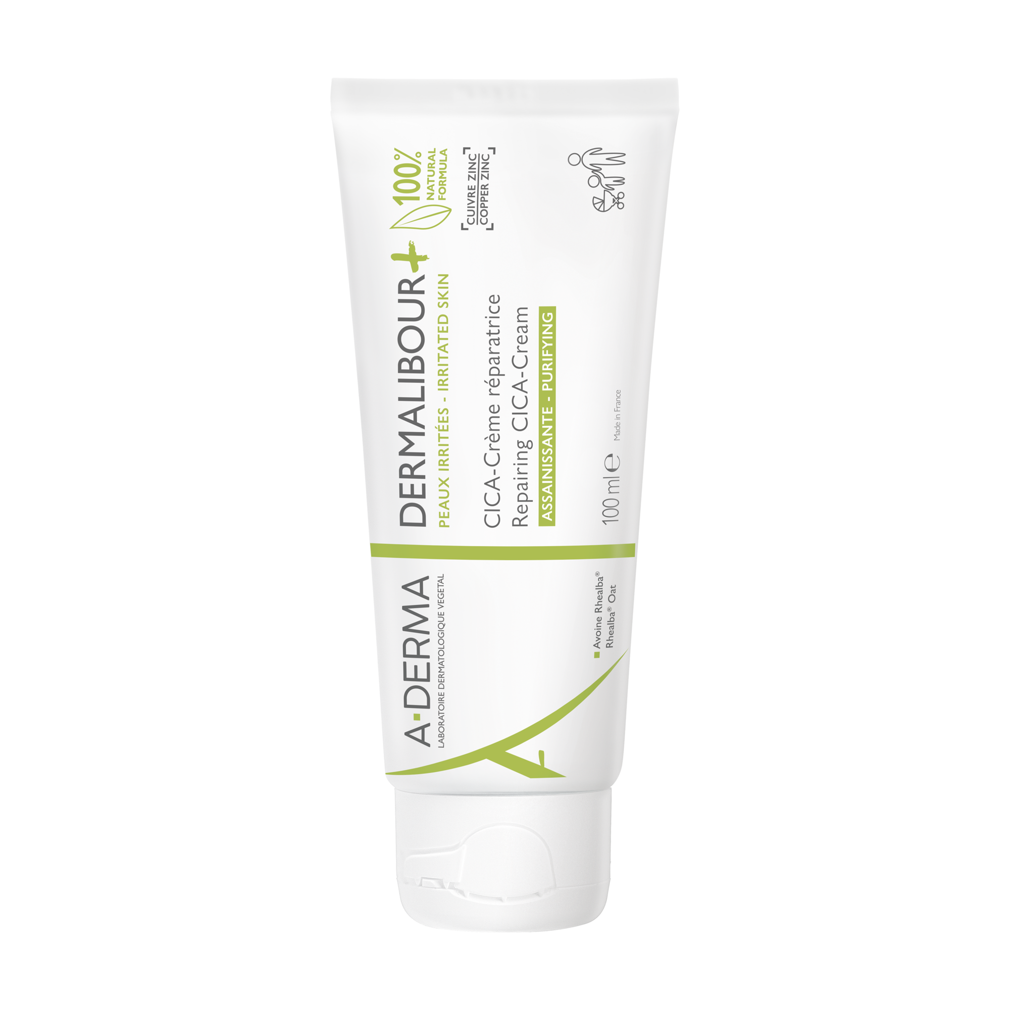 A-Derma Dermalibour+ Cica Repairing Cream for Irritated Skin 100mL