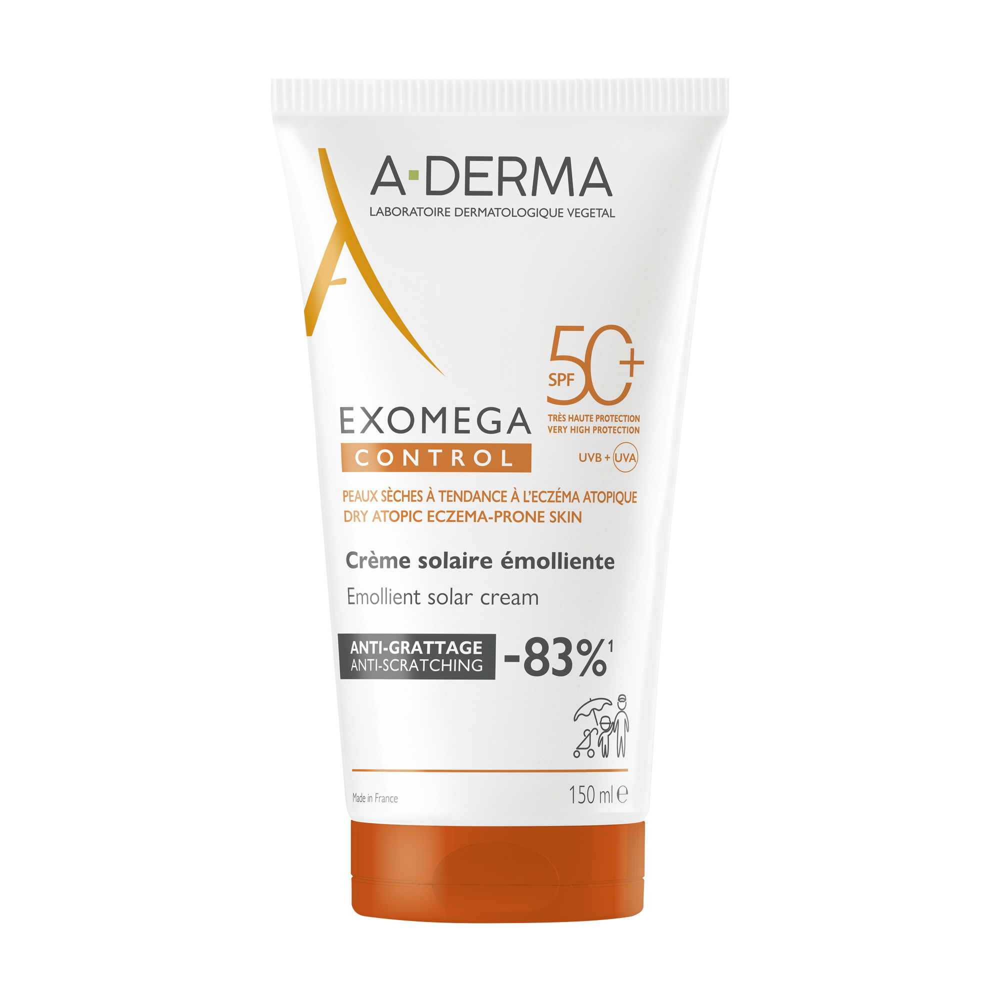 A-Derma Emollient Sun Care SPF50+ 150mL