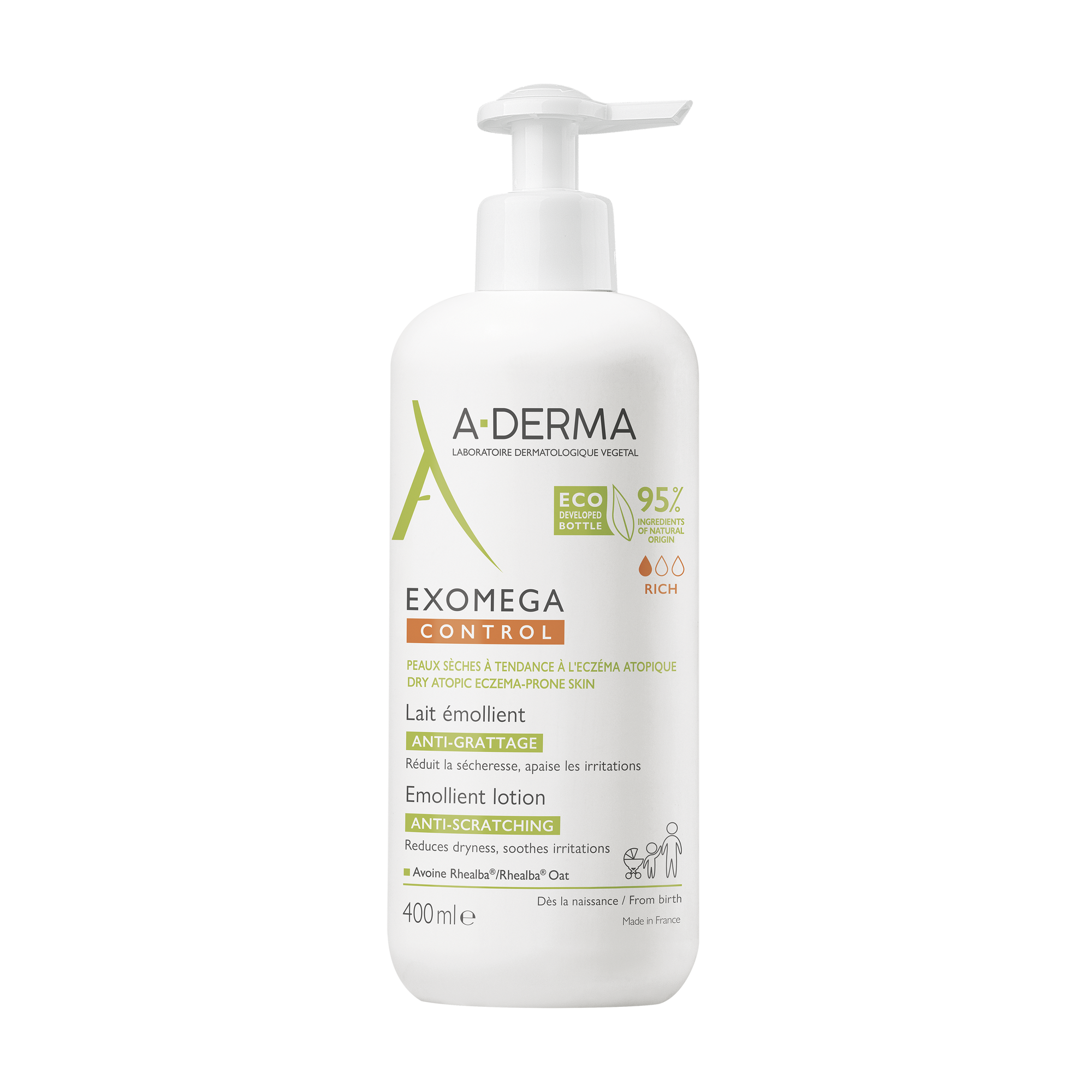 A-Derma Exomega Control Loção pele Seca a Atópica 400mL