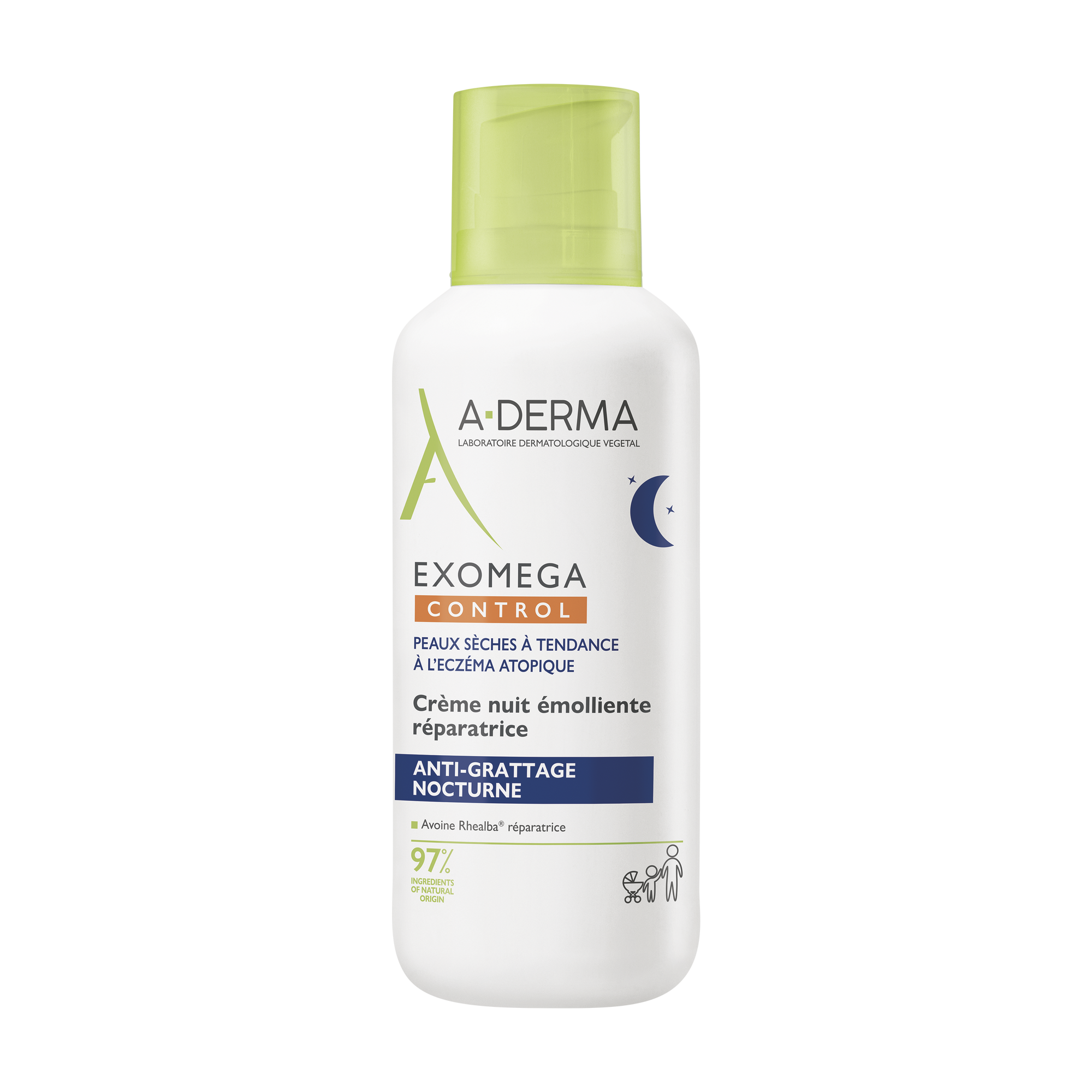 A-Derma Exomega Control Emollient Repairing Night Cream 400mL
