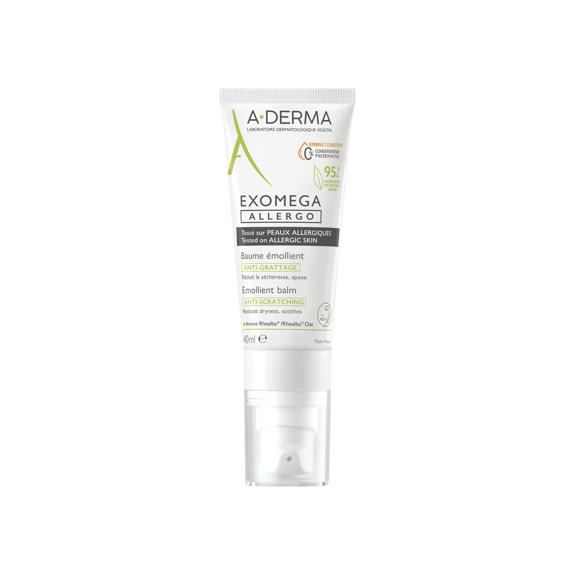 A-Derma Exomega Allergo Balm for Atopic and Allergic Skin 40mL