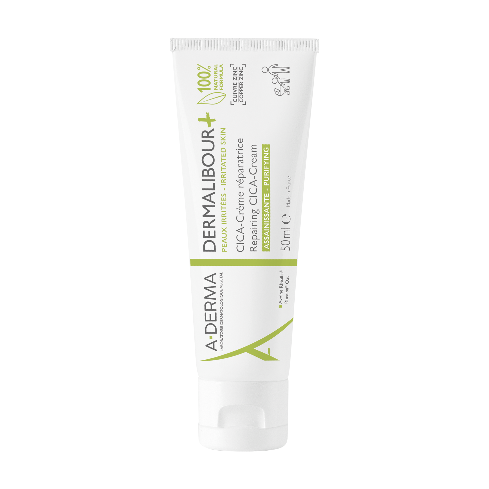 A-Derma Dermalibour+  Cica Creme Reparador Pele Irritada 50mL