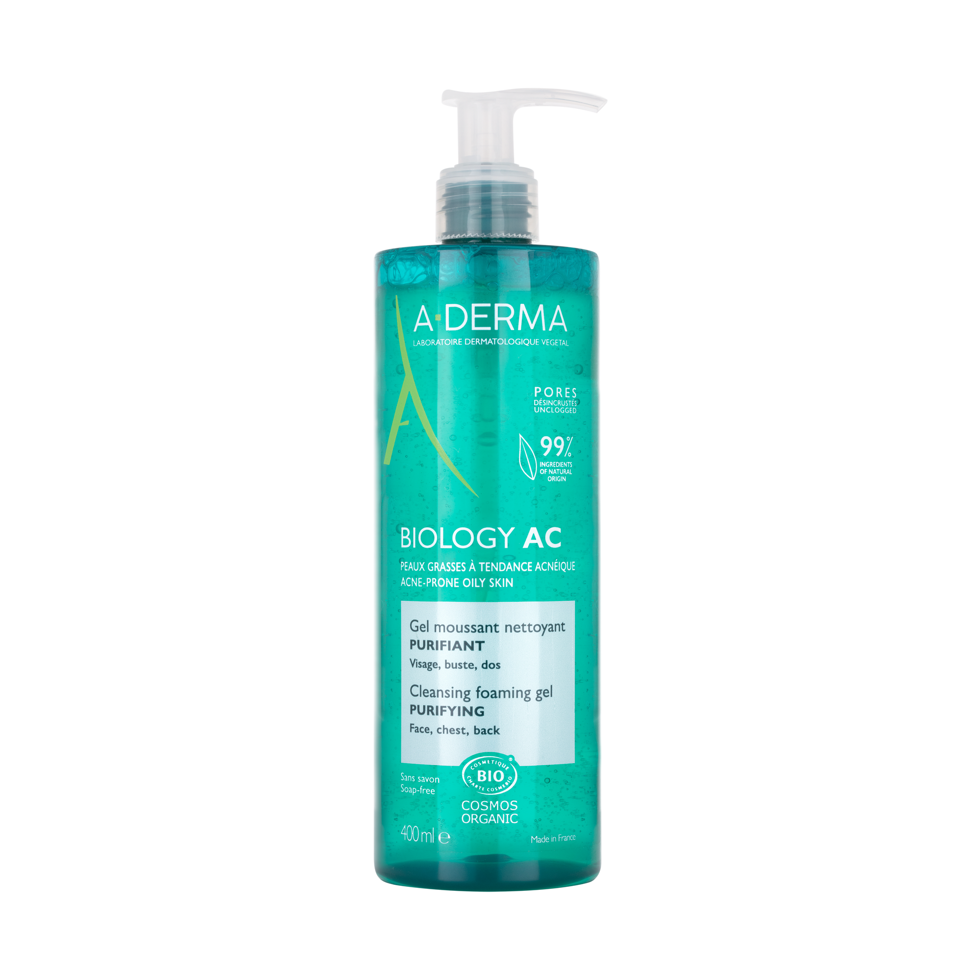 A-Derma Biology AC Purifying Foaming Cleansing Gel 400mL