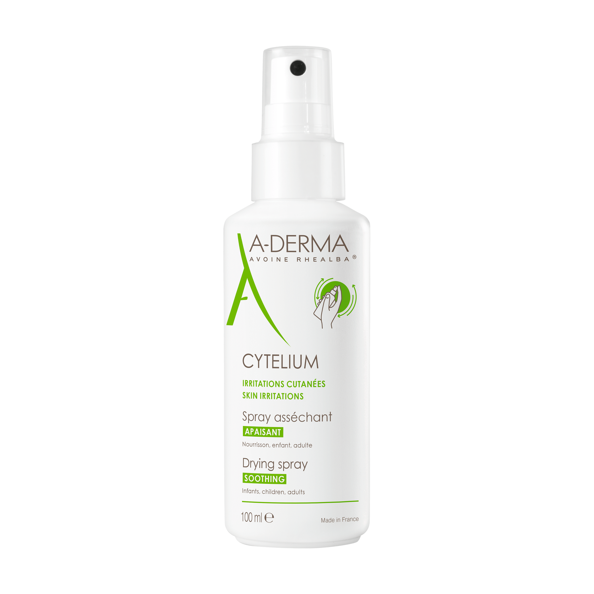 A-Derma Cytelium Drying and Soothing Spray for Irritated Skin 100mL
