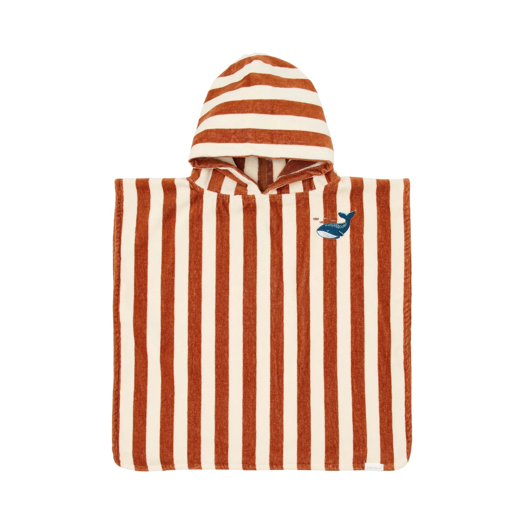Little Dutch Poncho Ocean World Brown Stripe 39102