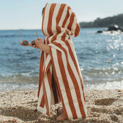Little Dutch Poncho Ocean World Brown Stripe 39102